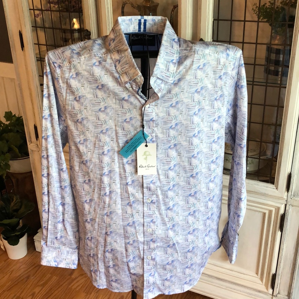 New Robert Graham long sleeve dress shirt